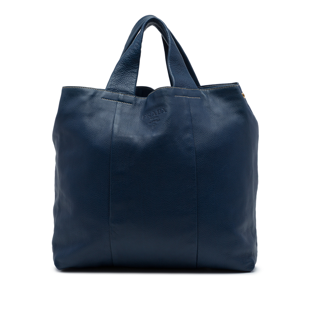 Pre-Loved Prada Vitello Daino Shopper Tote